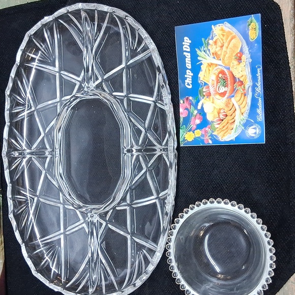 Mikasa Crystal "Roxborough SA 809/560 Chip & Dip 15" - Picture 4 of 11